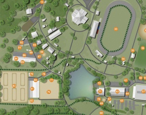 The map of the Toowoomba equestrian venue for the 2032 Olympic Games