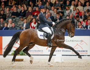 Kirsten Beckers and Habanna at the 2018 KWPN Stallion Licensing show :: Photo © Dirk Caremans