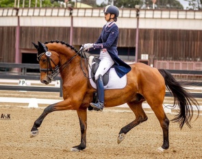 Cynthia Makishima and Dambacu NL competing in California :: Photo © AJSK photography