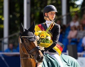Greta Heemsoth and Felice at the 2024 Bundeschampionate :: Photo © Stefan Lafrentz