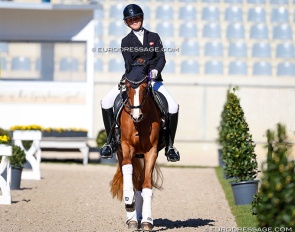 Isabella Struntze Torp and Lykkehøjs Dream of Dornik at the 2025 CDI Aachen Festival 4 Dressage :: Photo © Astrid Appels