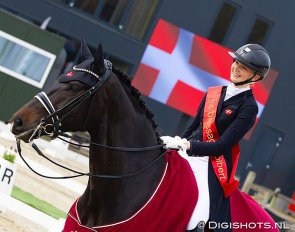 Anna Raben and Sparaday score a hattrick at the 2025 CDI Tolbert :: Photo © Digishots