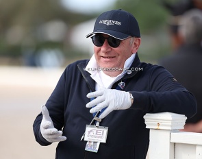 Hermann Erver serving as steward at the 2025 CDIO Wellington :: Photo © Astrid Appels