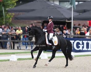 Jessica Lynn Thomas and Maddox Mart at the 2022 World Young Horse Championships :: Photo © Astrid Appels