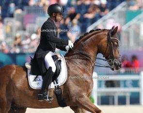 Anush Agarwalla and Sir Caramello at the 2024 Olympic Games :: Photo © Astrid Appels