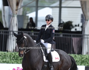 Lea Landreville Cloutier on Guus at the 2025 CDIO Wellington :: Photo © Astrid Appels