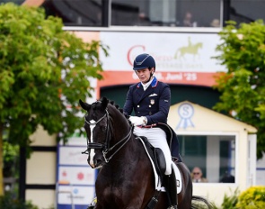 Kevin Kohmann (USA) and Dünensee win the opening class at Hof Kasselmann :: Photo © Dirk Rüchel