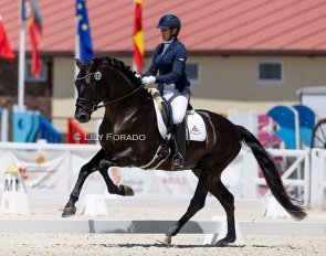There is a lot of buzz about Cristina Perona and 5-year old Rey de Peron who stood out at the 2025 CDI-YH Segovia :: Photo © Lily Forado