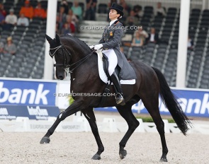 Beatriz Ferrer-Salat and Faberge at the 2011 European Dressage Championships :: Photo © Astrid Appels