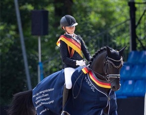 Carolina Miesner and PAV Nachtschwärmer win the 2021 Bundeschampionate :: Photo © Mirka Nilkens