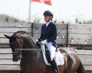 Gerdine Maree and Holiday at their CDI debut in Sint-Truiden in April 2022 :: Photo © Astrid Appels