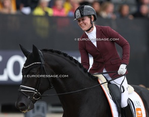 Jessica Lynn Thomas at the 2022 World Young Horse Championships :: Photo © Astrid Appels