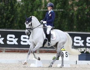 Alessandra Cadura and Ulior de Belebat at the 2024 European Pony Championships in Opglabbeek :: Photo © Astrid Appels
