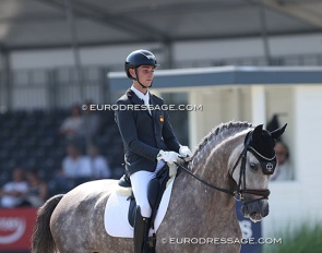 Alejandro Oliva and Dintel at the 2024 World Young Horse Championships :: Photo © Astrid Appels