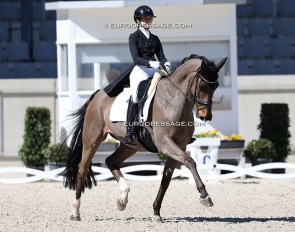 Ukraine's Tetiana Sokolova on Energy at the 2025 CDI Aachen Festival 4 Dressage :: Photo © Astrid Appels