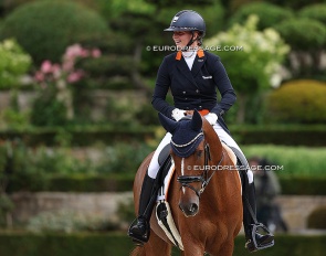 Anniek van Dulst and My First Choice Dutopia at the 2025 European Young Riders Championships :: Photo © Astrid Appels