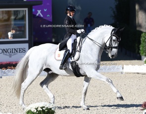 Aniko Komjathy-Losonczy will be riding her third, consecutive European Championships on Dior S. Pictured in Riesenbeck in 2023 :: Photo © Astrid Appels
