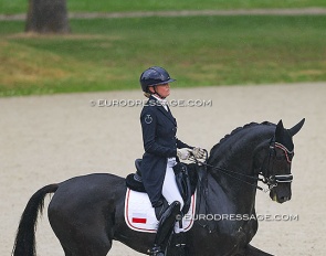 Ilona Janas and Dark Knight at the 2025 CDIO Compiegne :: Photo © Astrid Appels