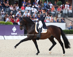 Dinja van Liere and Hermes at the 2025 European Dressage Championships :: Photo © Astrid Appels