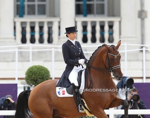 Jessica Michel and Riwera de Hus at the 2012 Olympic Games in London :: Photo © Astrid Appels
