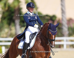 Cecilia Bergåkra and Izack at the 2021 European Young Riders Championships :: Photo © Astrid Appels