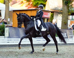 Annika Korte and Morning Star at the Bundeschampionate in Warendorf :: Photo © Lichtdesign