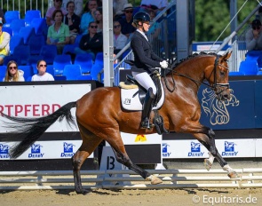 Christiane Ulmker on Be My Sunshine at the 2025 Bundeschampionate :: Photo © Equitaris