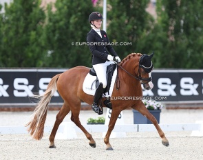 Victoria Bang Zindorff and Del Classico at the 2024 European Pony Championships :: Photo © Astrid Appels
