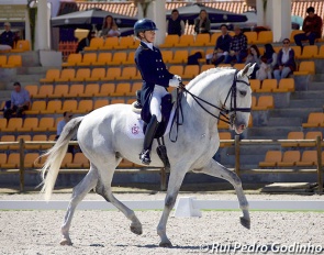 Maria Caetano and Nobel Das Figueiras competing in the medium tour at the 2025 CDI Alter do Chao :: Photo © Rui Pedro Godinho