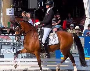 Filippa Jaeger Jensen and Darboven K at the 2025 Bundeschampionate