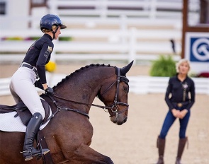 Isabelle Bosley and Conner in the Ingrid Klimke Masterclass at 2025 Dressage at Devon :: Photo © DAD