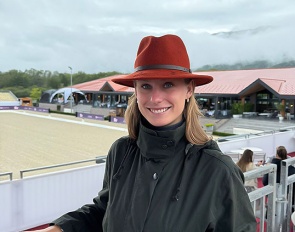 Antonia Arl at the 2025 European Dressage Championships in Crozet, where she connected with top riders and industry professionals