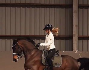 Morgan Barbançon schooling Magic Mike (by Spielberg x Patijn) at home in Belgium