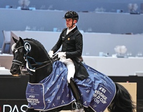 Justin Verboomen and Zonik Plus win the Grand Prix at the 2025 CDI-W Lyon :: Photo © PSV