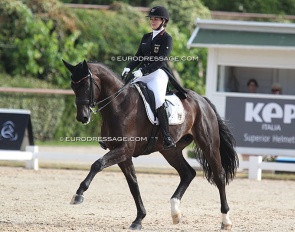 Valentina Pistner and QC Flamboyant at the 2019 European Junior Riders Championships in San Giovanni in Marignano :: Photo © Astrid Appels
