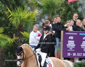 Filippa Jaeger and Crown Charm of Royal at the 2024 European Pony Championships :: Photo © Astrid Appels