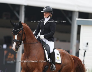 Lina Dolk and Hpnotiq MJ at the 2024 World Championships for Young Dressage Horses :: Photo © Astrid Appels