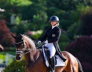 Anniina Kolu on Ghana at the 2025 European Young Riders Championships :: Photo © Astrid Appels