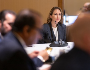 iana Al-Shaer (PLE), presents to Group VII at the FEI General Assembly in Hong Kong on 5 November 2025 :: ©️ FEI/Shortcut by Jason