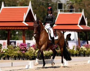 Sarah Rao and Geniaal make it double gold at the 2025 FEI Asian Championships :: Photo © FEI