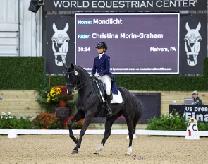 Christina Morin-Graham on Mondlicht at the 2025 USDF Dressage Finals :: Photos © Sue Stickle