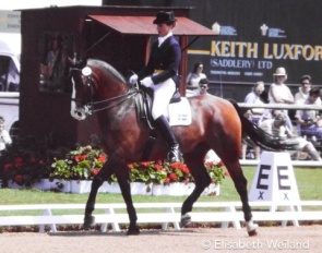 Ingamay Bylund and Aleks at the 1987 European Championships in Goodwood :: Photo © Elisabeth Weiland