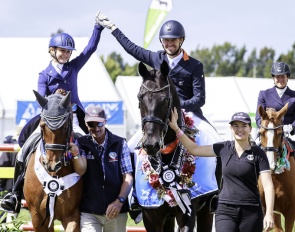 Julie Brougham and John Thompson at the Horse of the Year Show in 2018 :: Photo © Libby Law