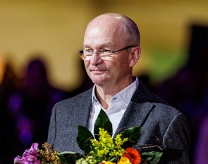 Hubertus Schmidt at the award ceremony in Frankfurt :: Photo © Stefan Lafrentz