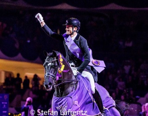 Justin Verboomen and Zonik Plus win the Top 12 at the 2025 CDI Frankfurt :: Photo © Stefan Lafrentz