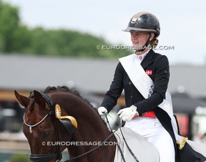 Alberte Josefine Harsbo on Napoli TH at the 2025 CDIO-JR Lier :: Photo © Astrid Appels