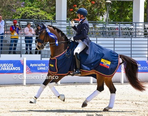 Julio Mendoza Loor on Deparon U.S. at the 2025 Bolivarian Games :: Photo © Carmen Franco