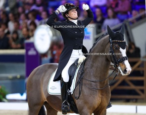 Larissa Pauluis and Flambeau at the 2025 CDI-W Mechelen :: Photo © Astrid Appels