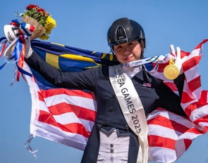 Individual gold for Megan Min Ern Ding at the 2025 South East Asian Games :: Photo © Horse Move Media