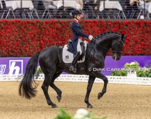 Charlotte Fry and Glamourdale win the 2025 World Cup Finals in Basel (SUI) :: Photo © Dirk Caremans
